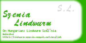 szenia lindwurm business card